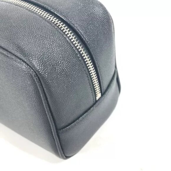 SAINT LAURENT PARIS 609347 Logo with handle grooming case pouch bag - Picture 5 of 16